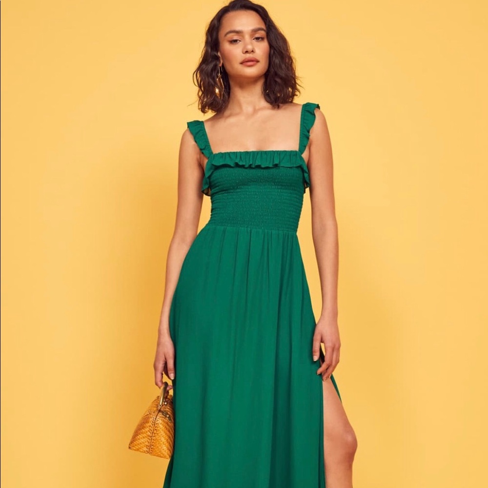 NWT Reformation Siesta Midi Dress in Serpentine